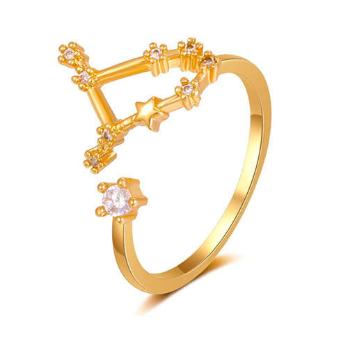Gold Zodiac Sagittarius Constellation Star Sign Ring | Kelabu Jewellery