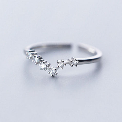 Silver Zodiac Pisces Constellation Star Sign Ring | Kelabu Jewellery