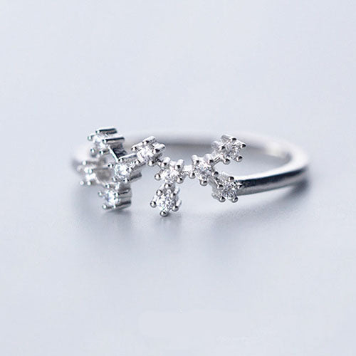 Silver Zodiac Sagittarius Constellation Star Sign Ring | Kelabu Jewellery