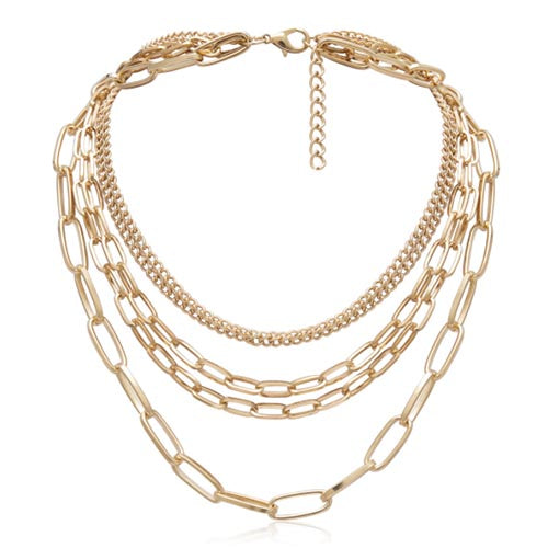 Gold Chain Multi Layered Necklace | Chain Necklaces | Kelabu Jewellery
