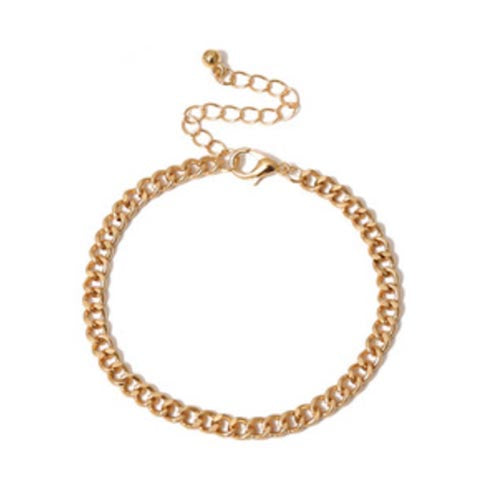 Gold Curb Chain Bracelet | dainty Gold Chain Bracelets | Kelabu Jewellery