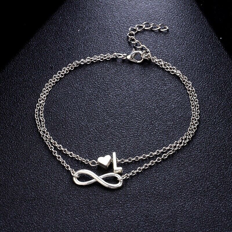 Silver Infinity Heart hotsell Bracelet